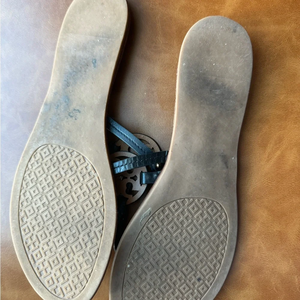 Tory Burch Black and Brown Sandals - Picture 3 of 10